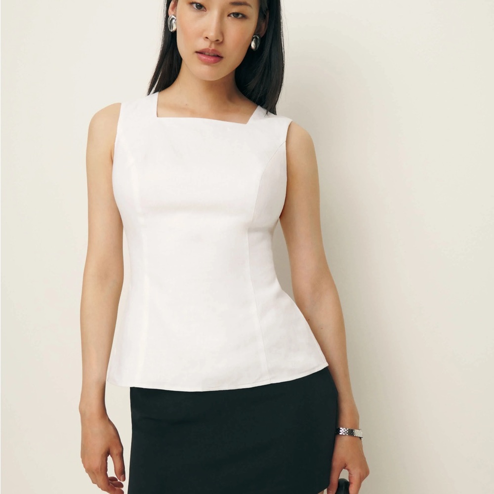 Reformation Kiko Linen Top